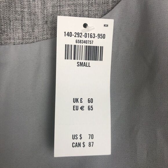 Abercrombie & Fitch Vest Womens Size Small Gray Pocket Front Lined Minimalist - Picture 11 of 13